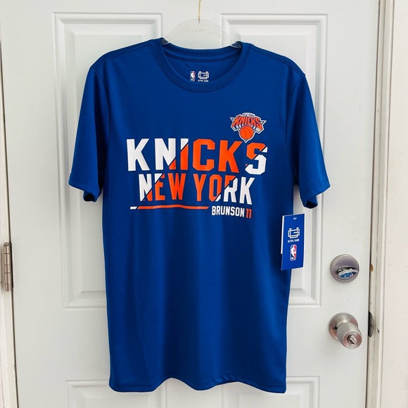 NWT NBA ultra game new york knicks jalen brunson tshirt men's size small - Picture 1 of 7